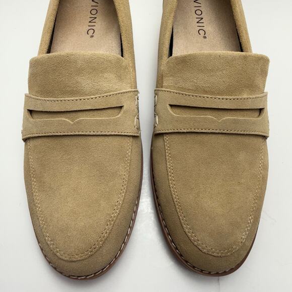 Vionic Cheryl II Sand Slip-On Suede Loafers, Women's Size 8 Wide - Picture 6 of 11